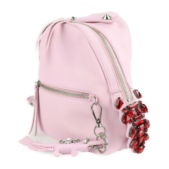 FENDI Pink Leather Backpack - Picture 2 of 9